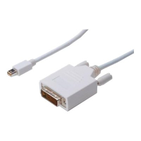 Adapter ASM AK-340305-020-W ASSMANN Displayport 1.1a Typ miniDP/DVI-D (24+1) M/M bialy 2m