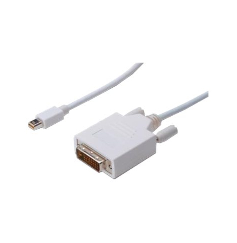 ASM AK-340305-020-W ASSMANN adapter Displayport 1.1a Typ miniDP/DVI-D (24+1) M/M bialy 2m