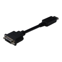 Adapter ASM AK-340409-001-S ASSMANN DP. 1.1a z zatrzaskiem Typ DP/DVI-I(24+5) M/z czarny 0,15m