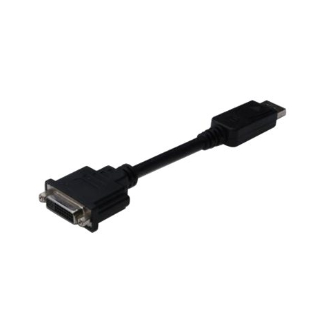 ASM AK-340409-001-S ASSMANN adapter DP. 1.1a z zatrzaskiem Typ DP/DVI-I(24+5) M/z czarny 0,15m