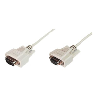Kabel ASM AK-610203-020-E przedluzajacy RS232 1:1 Typ DSUB9/DSUB9 M/z bezowy 2m