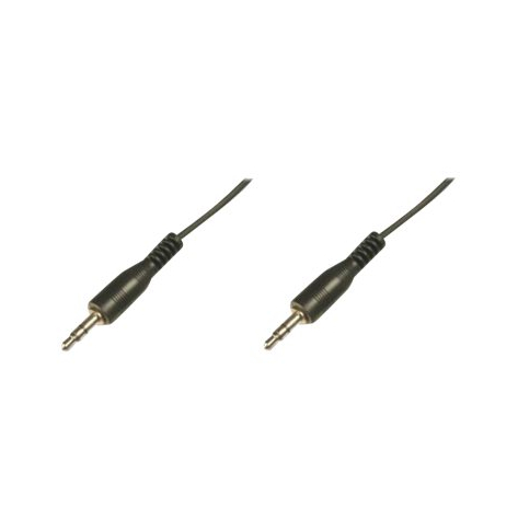 Kabel ASSMANN audio odlewany stereo 3.5mm 2.50m CCS 2x0.10/10 M/M black