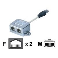 Kabel ASSMANN T-Adaptor RJ45 CAT5e 19cm 1xRJ45 M to 2xRJ45 F bulk