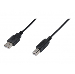 Kabel ASSMANN USB 2.0 3m m/m type A - B black