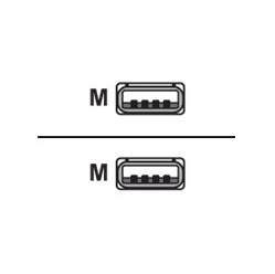 Kabel ASSMANN USB 2.0 connection type A M/M 1.8m USB 2.0 conform bl
