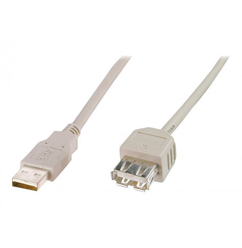 Kabel ASSMANN USB 2.0 extension type A M/F 1.8m USB 2.0 conform be