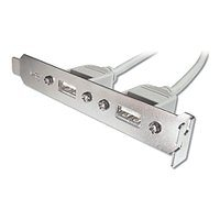 Kabel ASSMANN USB Slot Bracket 2x type A-2x5pin IDC F/F 0.25m USB 2.0 compatibel be