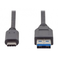 Kabel ASSMANN USB Type-C connection Type C to A M/M 1.0m full featured Gen2 3A 10GB 3.1 Version CE bl
