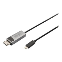 Kabel DIGITUS 8K 30Hz. USB Type C to DP adapter HBR3 Alu Housing Black 3m