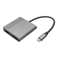 Kabel DIGITUS adapter graficzny USB Typ C na 2x HDMI 4K UHD 0.2m