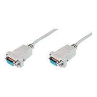 Kabel DIGITUS AK-610100-018-E ASSMANN polaczeniowy RS232 null-modem Typ DSUB9/DSUB9 z/z bezowy 1,8m