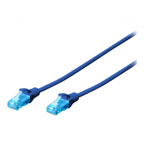 Kabel DIGITUS CAT 5e U-UTP krosowy PVC AWG 26/7 25m niebieski