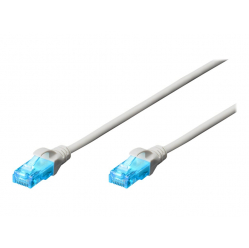 Kabel DIGITUS CAT 5e U-UTP krosowy PVC AWG 26/7 2m biały