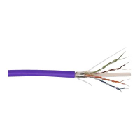 Zwój kabla DIGITUS CAT 6 F-UTP 305m AWG 23/1 LSZH-1 simplex fioletowy