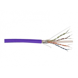 DIGITUS CAT 6 F-UTP Zwój kabla 305m AWG 23/1 LSZH-1 simplex fioletowy