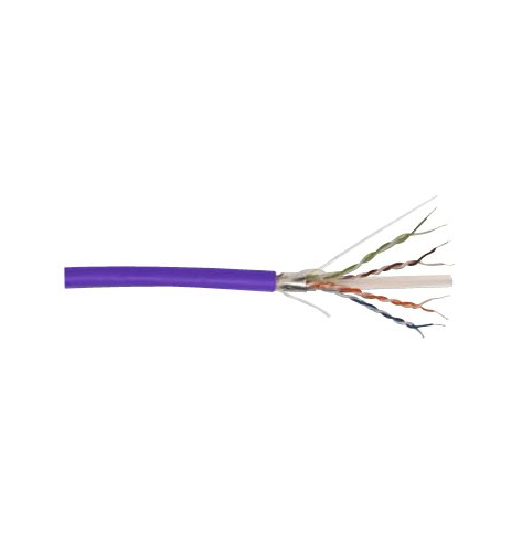 DIGITUS CAT 6 F-UTP Zwój kabla 305m AWG 23/1 LSZH-1 simplex fioletowy