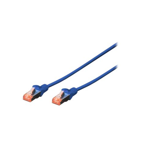 Kabel DIGITUS CAT 6 S-FTP krosowy Cu LSZH AWG 27/7 0.25m niebieski