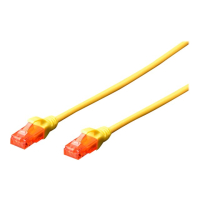 Kabel DIGITUS CAT 6 U-UTP krosowy Cu LSZH AWG 26/7 1m żółty