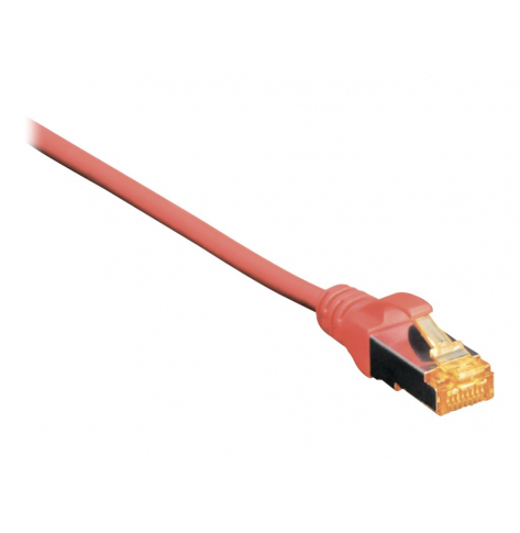 Kabel DIGITUS CAT 6A S-FTP krosowy Cu LSZH AWG 26/7 0.5m czerwony
