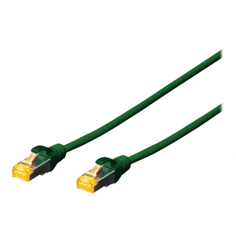 Kabel DIGITUS CAT 6A S-FTP krosowy Cu LSZH AWG 26/7 0.5m zielony