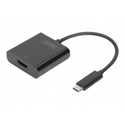 DIGITUS DA-70852 Adapter graficzny HDMI 4K 30Hz UHD USB 3.1 Typ C, z audio czarny 0.15m