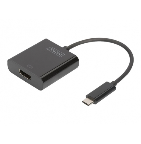 DIGITUS DA-70852 Adapter graficzny HDMI 4K 30Hz UHD USB 3.1 Typ C, z audio czarny 0.15m