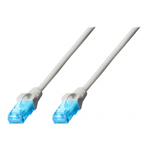 Kabel DIGITUS DK-1512-0025 krosowy UTP, CAT.5E, szary, 0.25m, 15 LGW