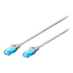 Kabel DIGITUS DK-1512-010 krosowy UTP, CAT.5E, szary, 1m, 15 LGW