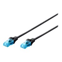 Kabel DIGITUS DK-1512-010/BL krosowy UTP, CAT.5E, czarny, 1,0m 15 LGW