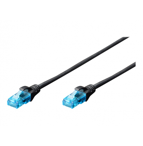 Kabel DIGITUS DK-1512-020/BL krosowy UTP, CAT.5E, czarny, 2.0m, 15 LGW