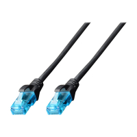 Kabel DIGITUS DK-1512-030/BL krosowy UTP, CAT.5E, czarny, 3.0m, 15 LGW