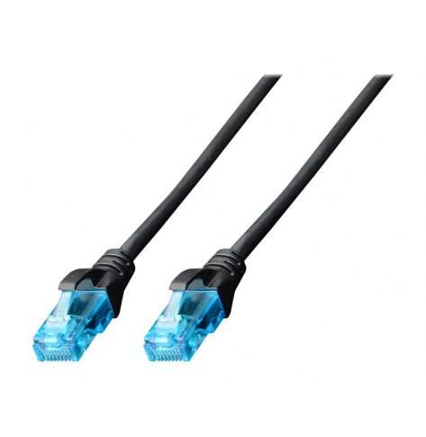 Kabel DIGITUS DK-1512-050/BL krosowy UTP, CAT.5E, czarny, 5.0m, 15 LGW