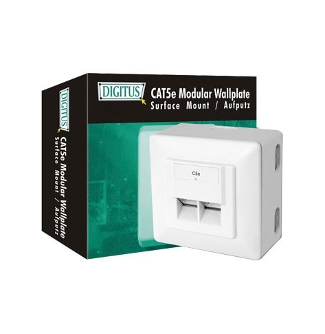 DIGITUS DN-9002-N Gniazdo natynkowe Digitus kat.5e biały