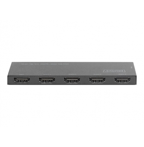 DIGITUS DS-45323 Ultra Slim HDMI Splitter 1x4 4K/60Hz HDR HDCP 2.2 18Gbps Micro USB powered