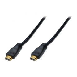 Kabel DIGITUS HDMI High Speed type A w/ amp. M/M 10.0m Full HD CE gold bl