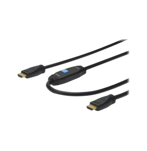 Kabel DIGITUS HDMI HighSpeed z Ethernetem ze wzmacniaczem 4K 30Hz UHD HDMI A/A M/M 15m