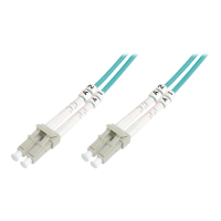 Kabel DIGITUS krosowy - OM3 LC to LC Multimode 50/125 Duplex 20m turkusowy