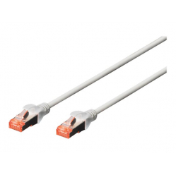 Kabel DIGITUS krosowy RJ45 kat.6 S/FTP AWG 27/7 LSOH 0.25m szary 1szt