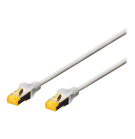 Kabel DIGITUS krosowy RJ45 kat.6A S/FTP AWG 26/7 LSOH 0.25m szary 1szt
