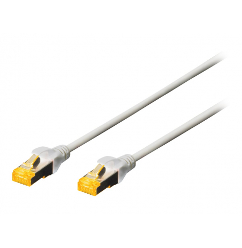 Kabel DIGITUS krosowy RJ45 kat.6A S/FTP AWG 26/7 LSOH 15m szary 1szt