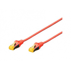 Kabel DIGITUS krosowy RJ45 kat.6A S/FTP AWG 26/7 LSOH 2m czerwony 1szt