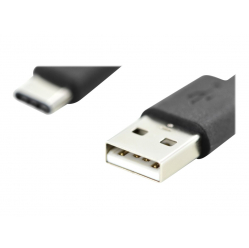 Kabel DIGITUS polaczeniowy USB 2.0 HighSpeed Typ USB C/USB A M/M czarny 1m