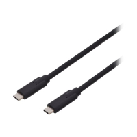 Kabel DIGITUS polaczeniowy USB 3.1 Gen.2 SuperSpeed+ 10Gbps Typ USB C/USB C M/M Power Delivery czarny 1m