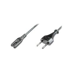 Kabel DIGITUS polaczeniowy zasilajacy Typ Euro (CEE 7/16)/IEC C7 M/z czarny 18m