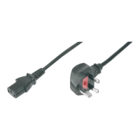 Kabel DIGITUS polaczeniowy zasilajacy Typ UK katowy/IEC C13 M/z czarny 1.8m