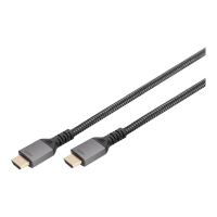 Kabel DIGITUS PREMIUM polaczeniowy HDMI 2.1 Ultra HighSpeed 8K60Hz UHD Typ HDMI A/A M/M czarny 2m