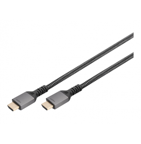 Kabel DIGITUS PREMIUM polaczeniowy HDMI 2.1 Ultra HighSpeed 8K60Hz UHD Typ HDMI A/A M/M czarny 2m