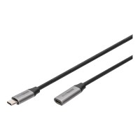 Kabel DIGITUS przedluzajacy USB 3.0 PREMIUM 4K 60W/5Gbps Typ USB C/USB C z/M czarny 1m