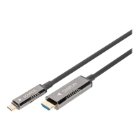 Kabel DIGITUS USB - Type C to HDMI AOC FO Adapter HDMI Version 2.0 Max 4Kx2K 20m