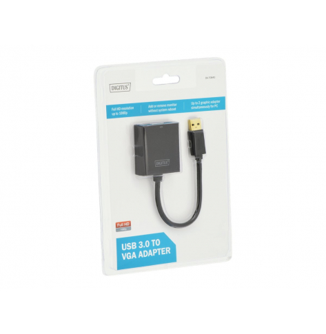Kabel DIGITUS USB 3.0 to VGA Adapter Input USB Output VGA